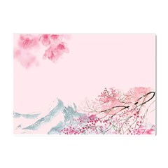 Pink Chinese Style Cherry Blossom Crystal Sticker (a4) by Cendanart