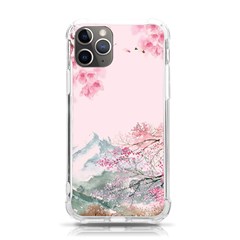 Pink Chinese Style Cherry Blossom Iphone 11 Pro 5 8 Inch Tpu Uv Print Case by Cendanart