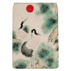 Japanese Crane Painting Of Bird Removable Flap Cover (l) by Cendanart