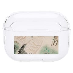 Japanese Crane Painting Of Bird Hard Pc Airpods Pro Case by Cendanart