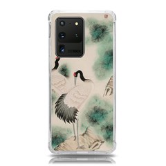 Japanese Crane Painting Of Bird Samsung Galaxy S20 Ultra 6 9 Inch Tpu Uv Case by Cendanart