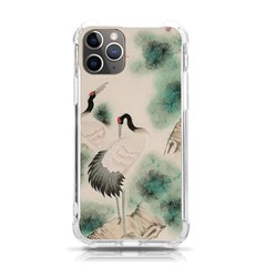 Japanese Crane Painting Of Bird Iphone 11 Pro 5 8 Inch Tpu Uv Print Case by Cendanart