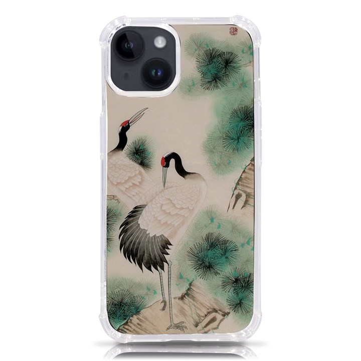 Japanese Crane Painting Of Bird iPhone 14 TPU UV Print Case