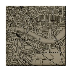 Vintage London Map Tile Coaster