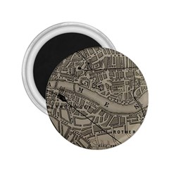 Vintage London Map 2 25  Magnets by Cendanart