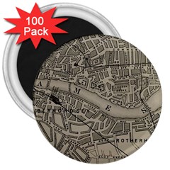 Vintage London Map 3  Magnets (100 pack)