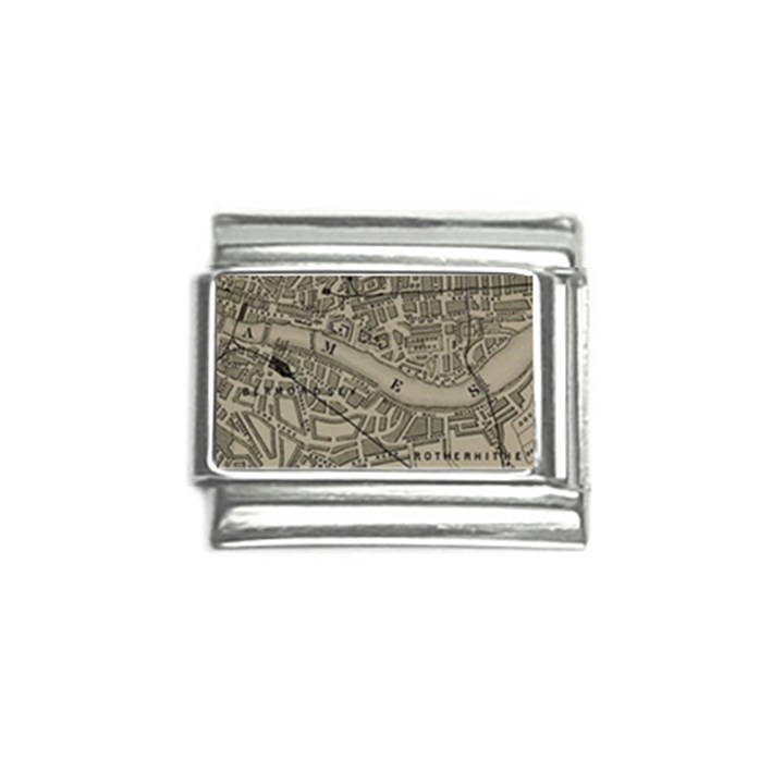 Vintage London Map Italian Charm (9mm)