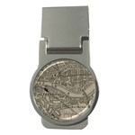 Vintage London Map Money Clips (Round)  Front