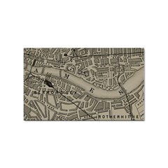 Vintage London Map Sticker Rectangular (10 pack)