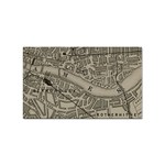 Vintage London Map Sticker Rectangular (10 pack) Front