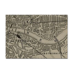 Vintage London Map Sticker A4 (10 Pack) by Cendanart