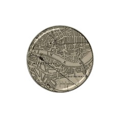 Vintage London Map Hat Clip Ball Marker