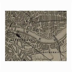 Vintage London Map Small Glasses Cloth