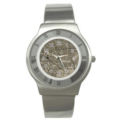 Vintage London Map Stainless Steel Watch