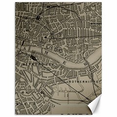 Vintage London Map Canvas 12  x 16 