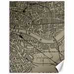 Vintage London Map Canvas 18  x 24  17.8 x23.08  Canvas - 1