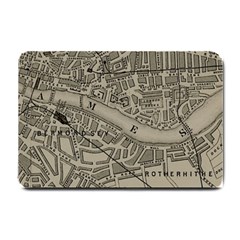 Vintage London Map Small Doormat by Cendanart