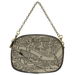 Vintage London Map Chain Purse (One Side)