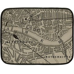 Vintage London Map Fleece Blanket (Mini)