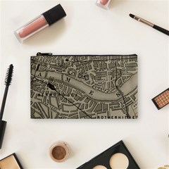 Vintage London Map Cosmetic Bag (Small)