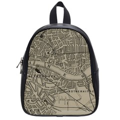 Vintage London Map School Bag (Small)