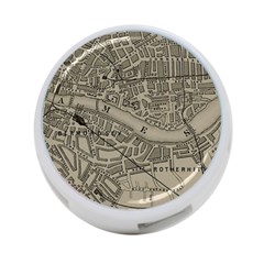 Vintage London Map 4-port Usb Hub (two Sides) by Cendanart