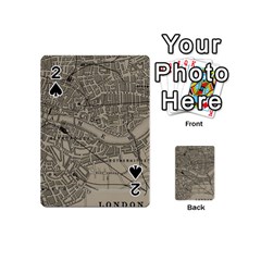 Vintage London Map Playing Cards 54 Designs (Mini)