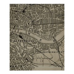 Vintage London Map Shower Curtain 60  x 72  (Medium) 