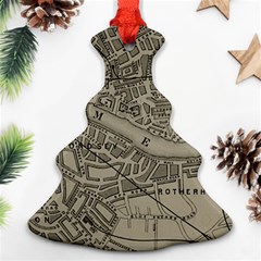 Vintage London Map Christmas Tree Ornament (Two Sides)