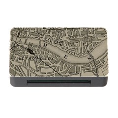 Vintage London Map Memory Card Reader With Cf by Cendanart