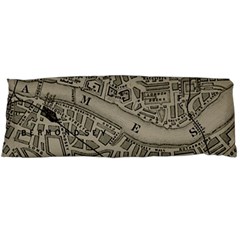 Vintage London Map Body Pillow Case (dakimakura) by Cendanart