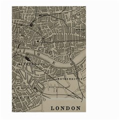 Vintage London Map Large Garden Flag (two Sides) by Cendanart