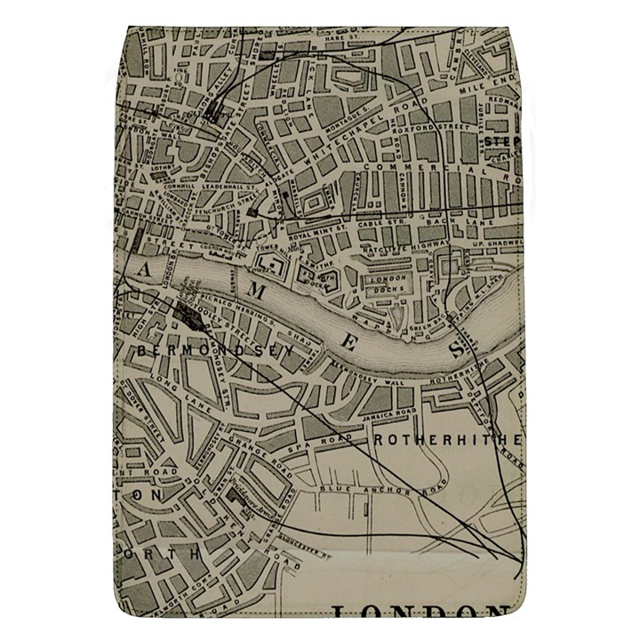 Vintage London Map Removable Flap Cover (L)