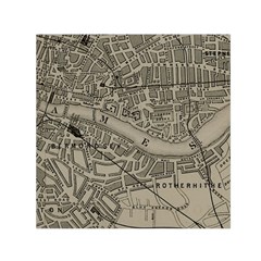 Vintage London Map Square Satin Scarf (30  X 30 ) by Cendanart