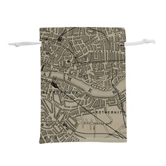 Vintage London Map Lightweight Drawstring Pouch (S)