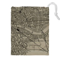 Vintage London Map Drawstring Pouch (5XL)