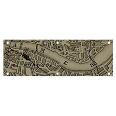 Vintage London Map Banner and Sign 6  x 2 