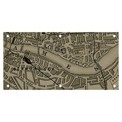 Vintage London Map Banner and Sign 6  x 3 