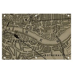 Vintage London Map Banner and Sign 6  x 4 