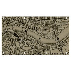 Vintage London Map Banner And Sign 7  X 4  by Cendanart