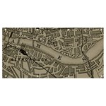 Vintage London Map Banner and Sign 8  x 4  Front