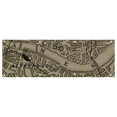 Vintage London Map Banner And Sign 9  X 3  by Cendanart