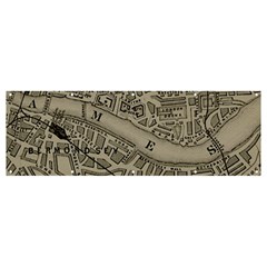 Vintage London Map Banner And Sign 12  X 4  by Cendanart