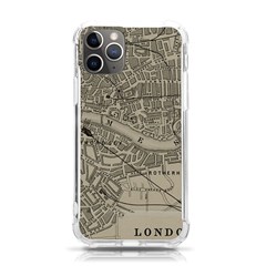 Vintage London Map iPhone 11 Pro 5.8 Inch TPU UV Print Case