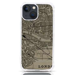 Vintage London Map iPhone 13 mini TPU UV Print Case