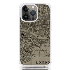 Vintage London Map iPhone 13 Pro TPU UV Print Case