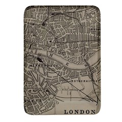 Vintage London Map Rectangular Glass Fridge Magnet (4 pack)