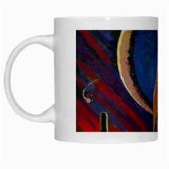 Rocket Painting White Mug