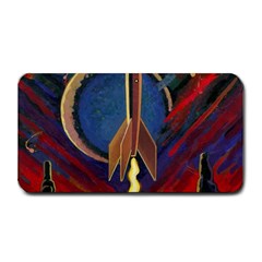 Rocket Painting Medium Bar Mat by Cendanart