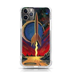 Rocket Painting Iphone 11 Pro 5 8 Inch Tpu Uv Print Case by Cendanart